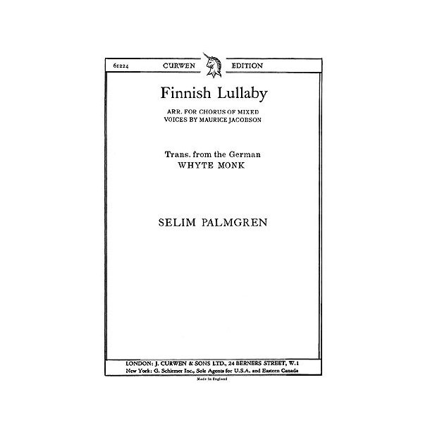 Palgren Finnish Lullaby Satb