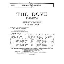 Gustav Holst: The Dove (Y Glomen)