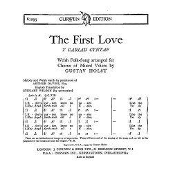 Holst: The First Love SATB