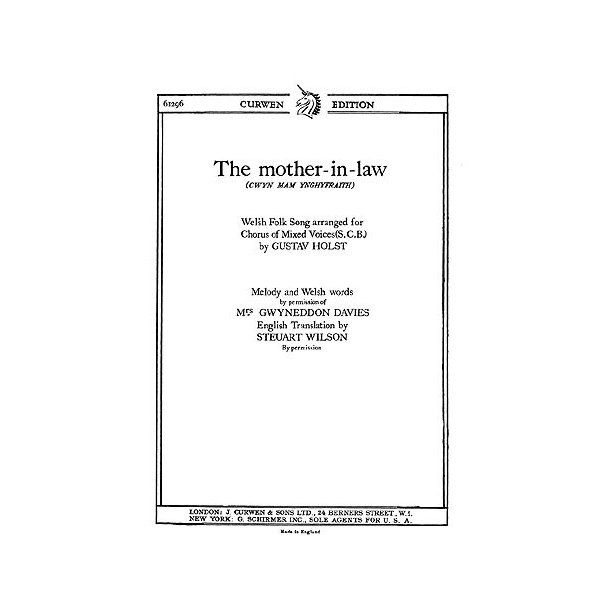 Holst: The Mother-In-Law SAB