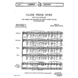 Rees-davies, I Close Thine Eyes Satb/Piano