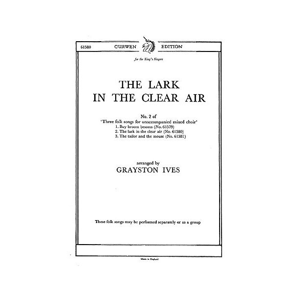 The Lark In The Clear Air (Ives) SATB