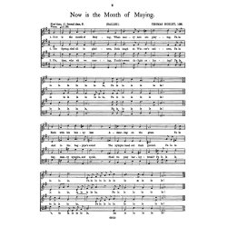 Morley Now Is The Month Of Maying Satb