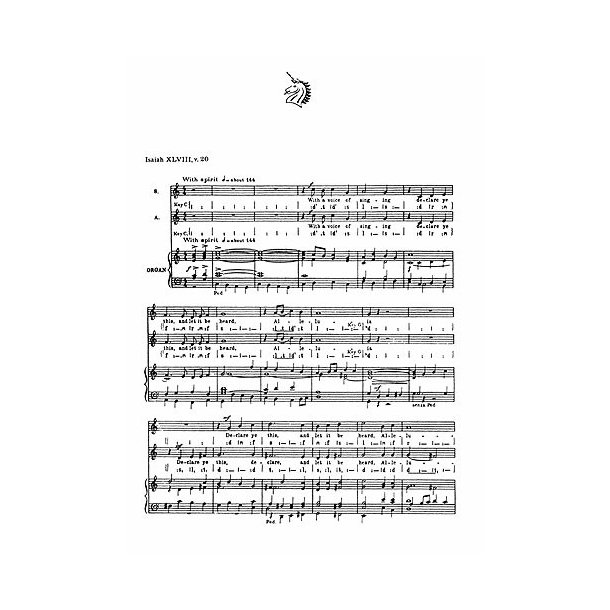 Martin Shaw: With A Voice Of Singing (SA/Organ)