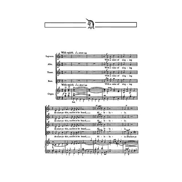 Martin Shaw: With A Voice Of Singing (SATB/Organ)