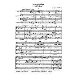 Ralph Vaughan Williams: String Quartet In G Minor Score