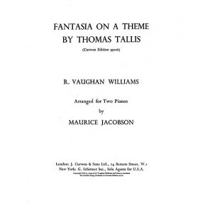 Ralph Vaughan Williams: Fantasia On A Theme By Thomas Tallis (2 Pianos)