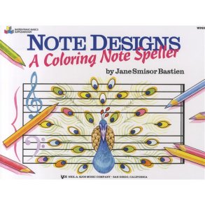 Jane Smisor Bastien: Note Designs - A Coloring Note Speller