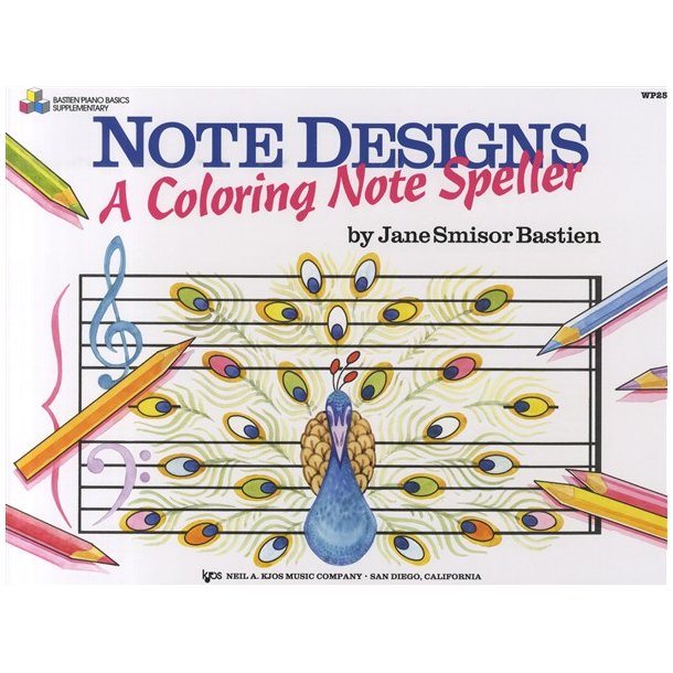 Jane Smisor Bastien: Note Designs - A Coloring Note Speller
