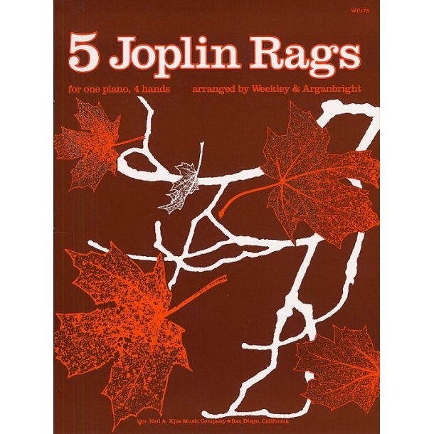 Five Joplin Rags For Piano Duet