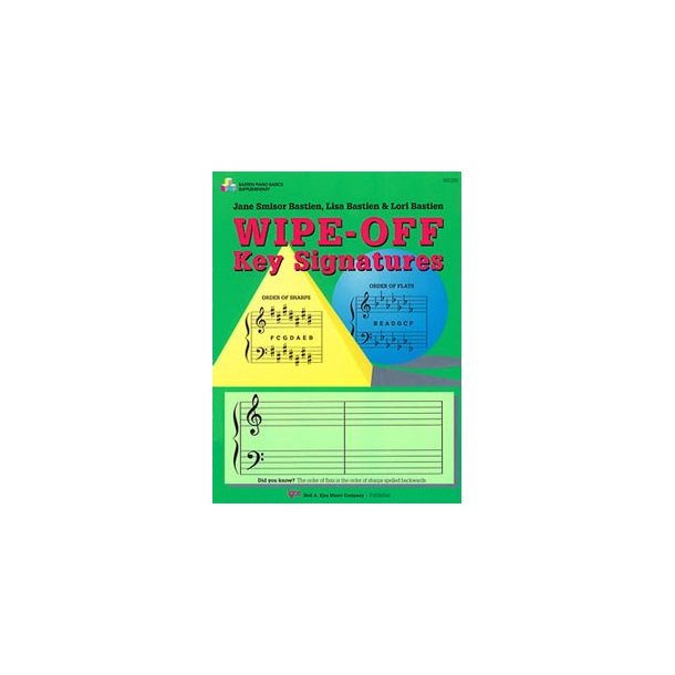 Bastien Piano Basics: Wipe-off Key Signatures