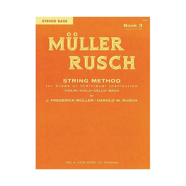 Muller-rusch String Method Book 3-violin