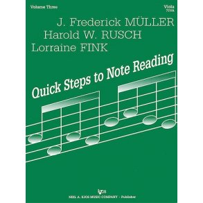 Quick Steps To Notereading, Vol 3, Viola