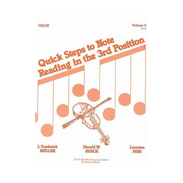 Quick Steps To Notereading, Vol 4, Violin