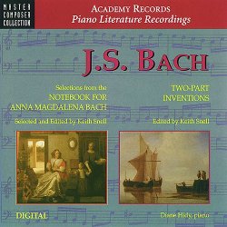 J.S. Bach: Selections From Notebook For Anna Magdalena Bach and 2-Part Inventions