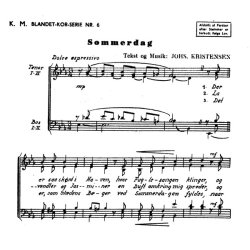 Johannes Kristensen: Sommerdag (TTBB)