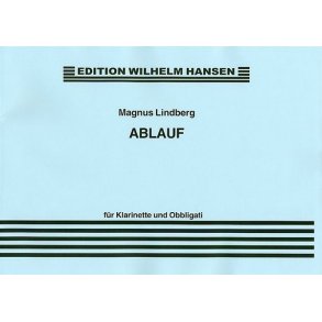 Magnus Lindberg: Ablauf  (Clarinet And Percussion)