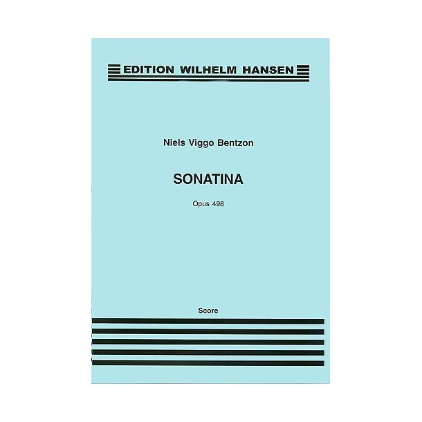 Niels Viggo Bentzon: Sonatina For Alto Saxophone And Piano Op.498 (Score)