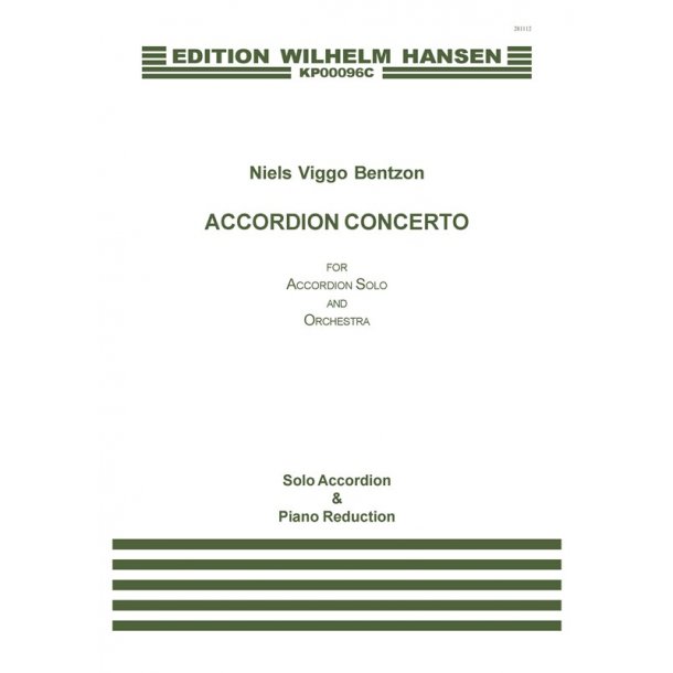 Niels Viggo Bentzon: Accordion Concerto (solo accordion and piano reduction)