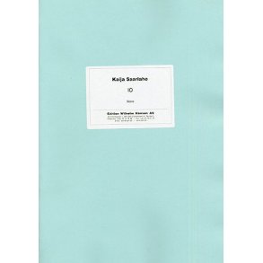 Kaija Saariaho: Io (Score)