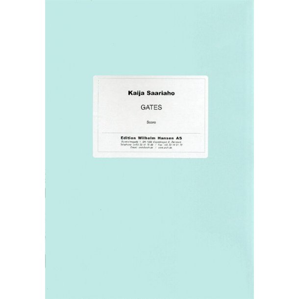 Kaija Saariaho: Gates (Score)