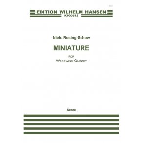 Niels Rosing-Schow: Miniature (Score)