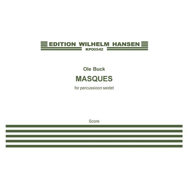 Buck Masques (6 Percussion Groups) Score