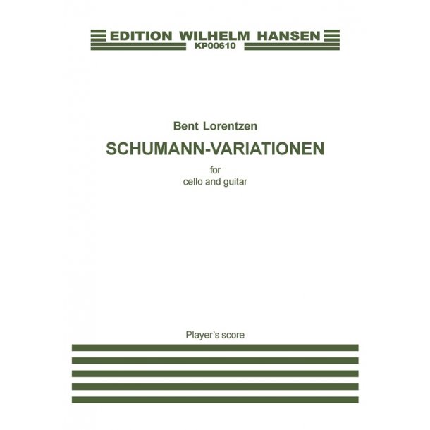 Bent Lorentzen: Schumann Variationen (Player's score)