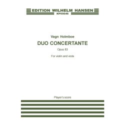 Vagn Holmboe: Duo Concertante Op. 83 (Player's score)