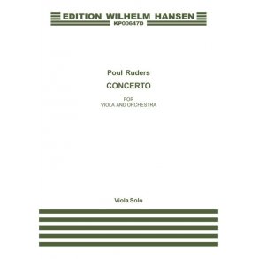 Poul Ruders: Concerto For Viola And Orchestra (Viola Solo)