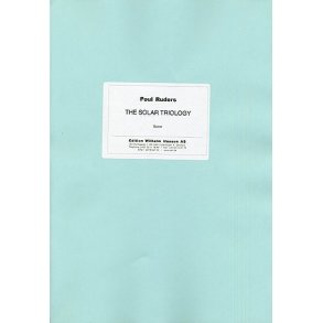 Poul Ruders: The Solar Triology (Score)