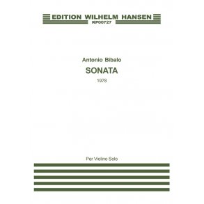 Antonio Bibalo: Sonata For Violin Solo
