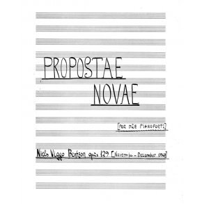 Propostae Novae Op. 129, Kopi