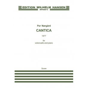 Per Nrgrd: Cantica (Score and part)
