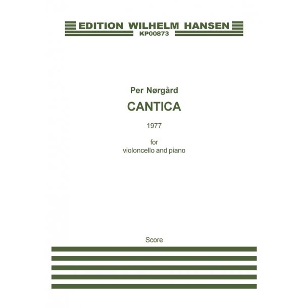 Per Nrgrd: Cantica (Score and part)