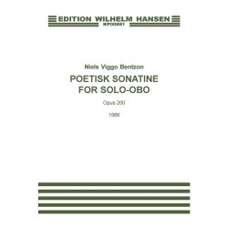 Niels Viggo Bentzon: Poetisk Sonatine For Solo Obo Op.200 (Oboe)