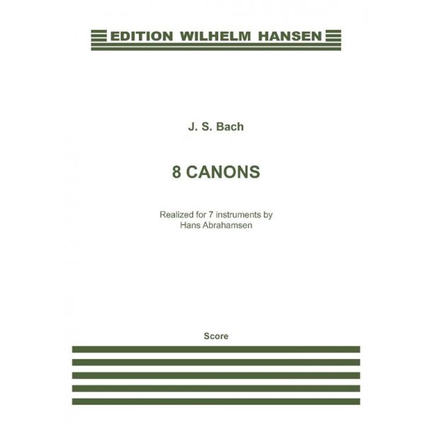 J. S. Bach: 8 Canons (Score)