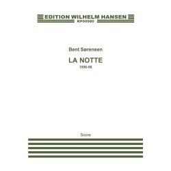 Bent Srensen: 'La Notte' Piano Concerto (Score)