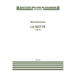 Bent Srensen: 'La Notte' Piano Concerto (Score)