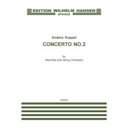 Anders Koppel: Concerto No.2 For Marimba And String Orchestra (Score)
