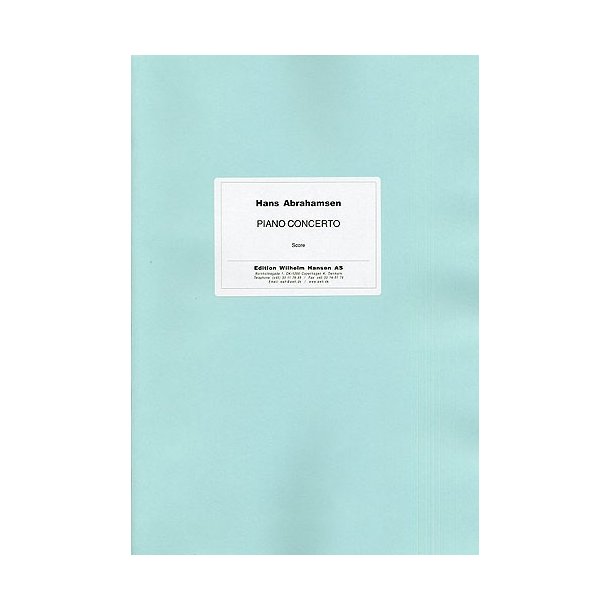 Hans Abrahamsen: Concerto For Piano And Orchestra (Score)