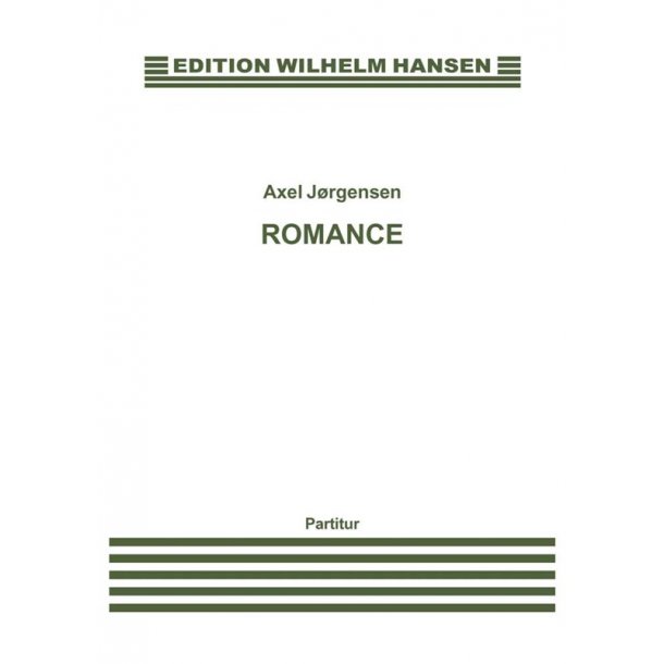 Axel Jrgensen: Romance Op.21 (Score)