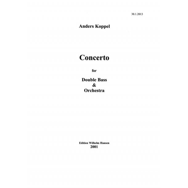 Concerto For Double Bass & Or.