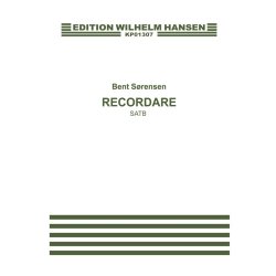 Bent S&oslash;rensen: Recordare (SATB)
