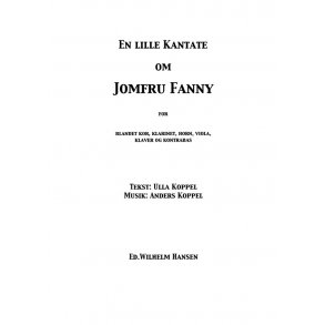 En Lille Kantate Om Jomfru F.