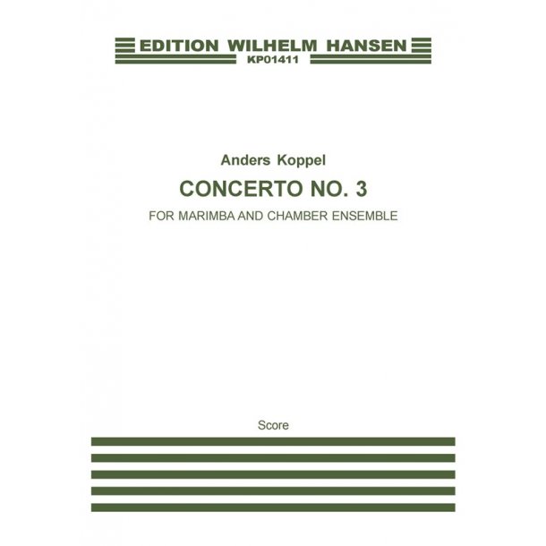 Koppel Concerto No.3 Marimba Sc Cham