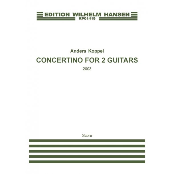 Koppel A Concerto For 2 Gtr Score