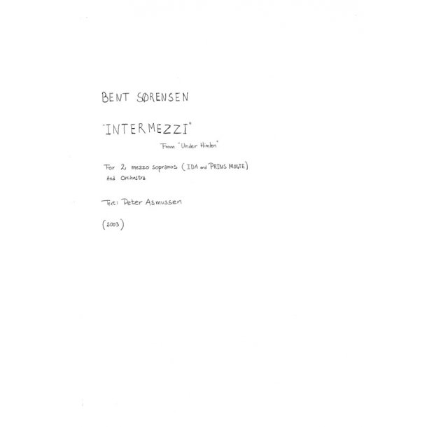 Sorensen Intermezzi Fra Himlen F/S