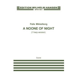 Palle Mikkelborg: A Noone Of Night (1 harp version) Score