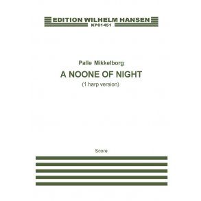 Palle Mikkelborg: A Noone Of Night (1 harp version) Score